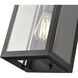 Gallatin 1 Light 15.7 inch Textured Black Outdoor Wall Sconce